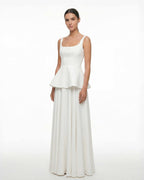 Rochie de mireasa cu peplum detasabil